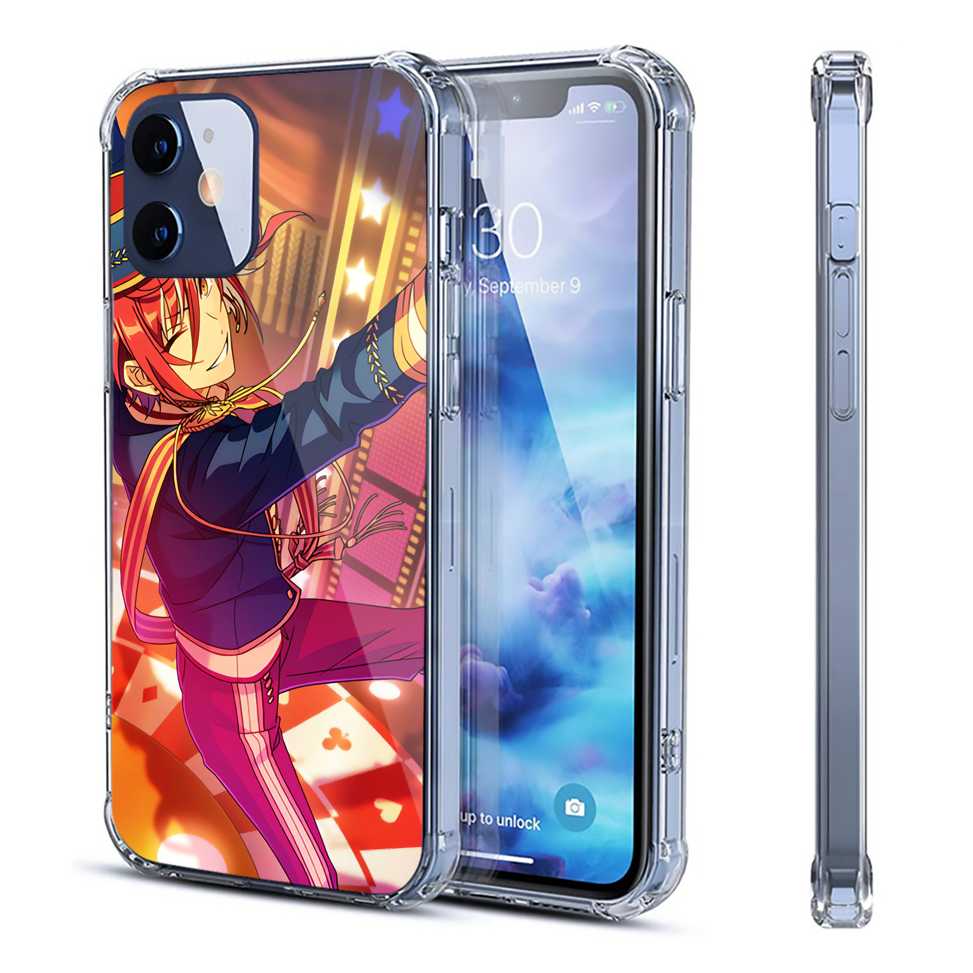 （画像用） あんさんぶるスターズ! Ensemble Stars 【iPhone 12シリーズ対応】透明スマホケース（クリアソフトケース）